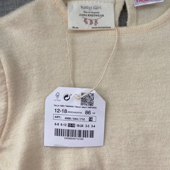 Zara Baby girl viscose top 12-18m - Picture 2 of 5